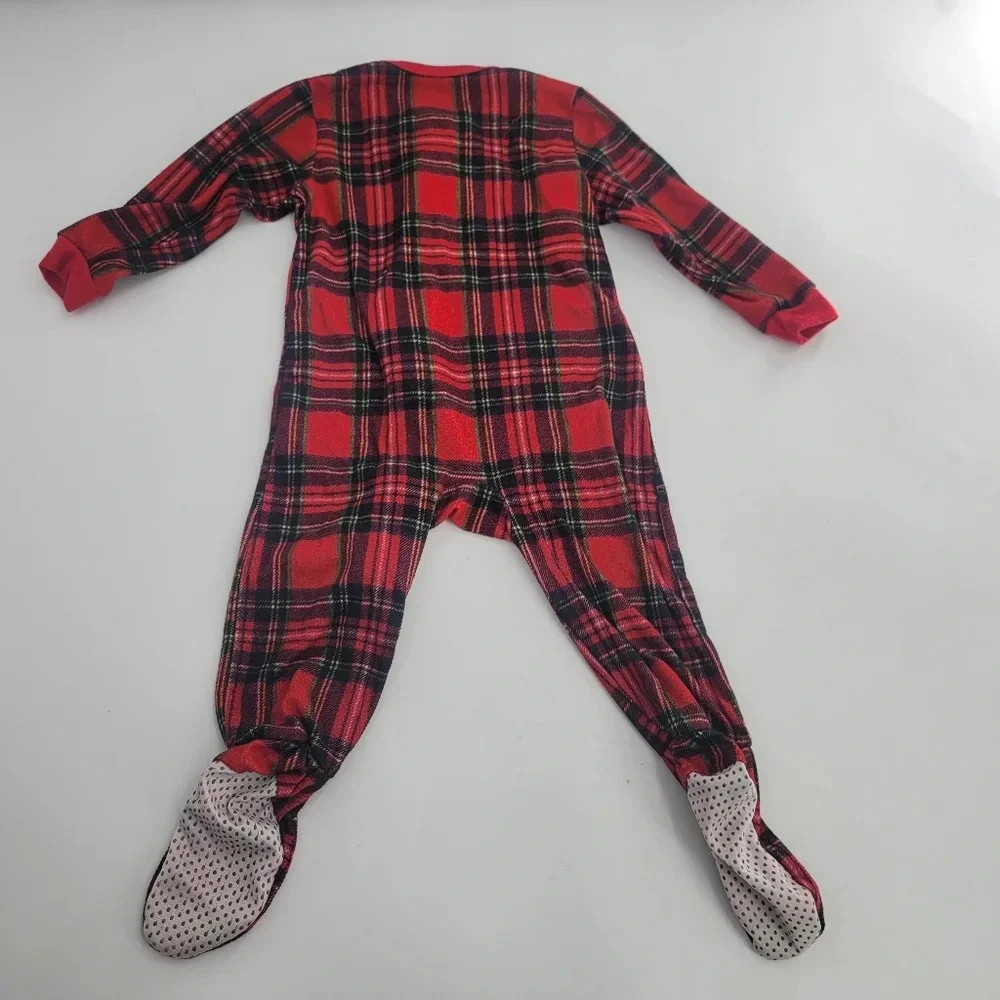 candlesticks Christmas bootie zipper pajama size 18